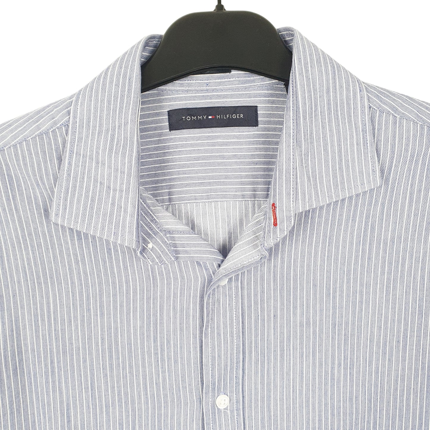 Tommy Hilfiger Long Sleeve Slim Fit Striped Shirt Blue