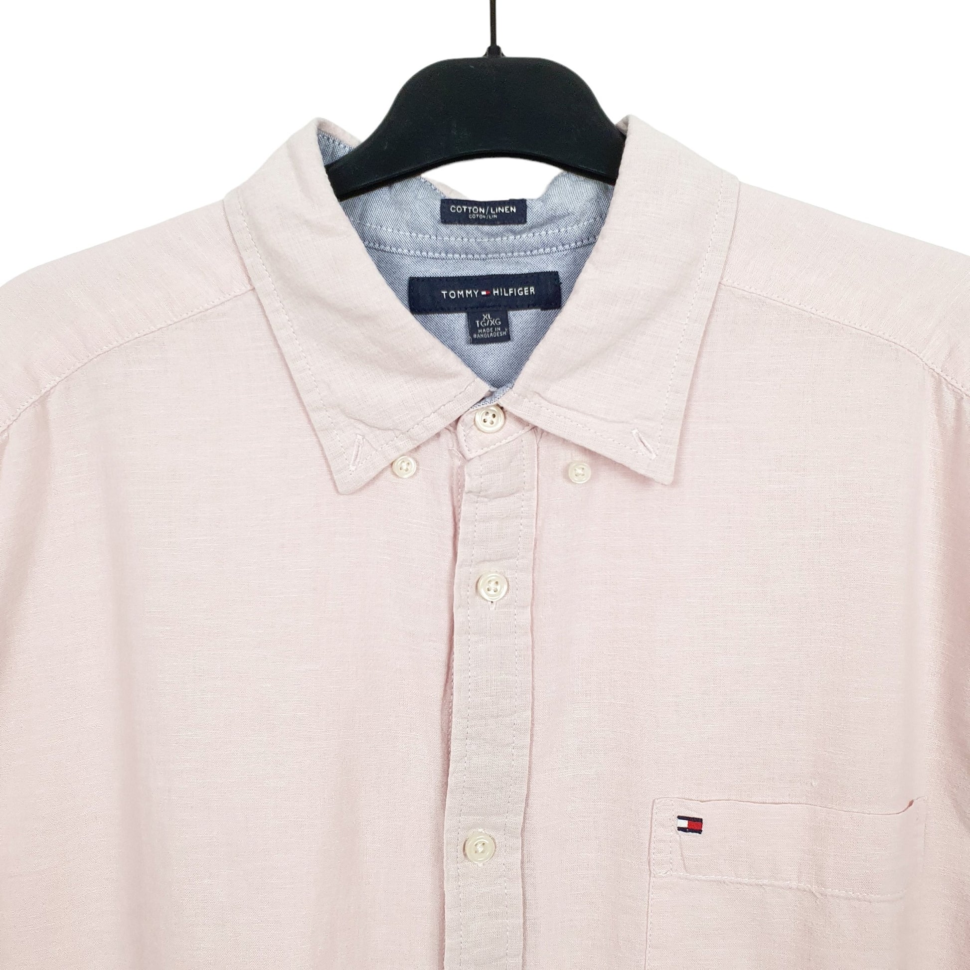 Tommy Hilfiger Short Sleeve Regular Fit Shirt Pink
