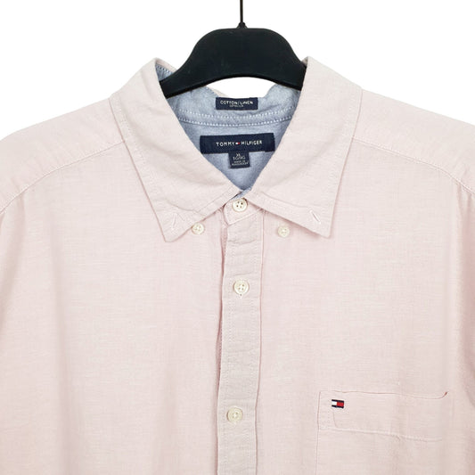 Tommy Hilfiger Short Sleeve Regular Fit Shirt Pink