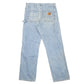 Mens Blue Carhartt Made In USA Uinon Carpenter JeansW34 L32