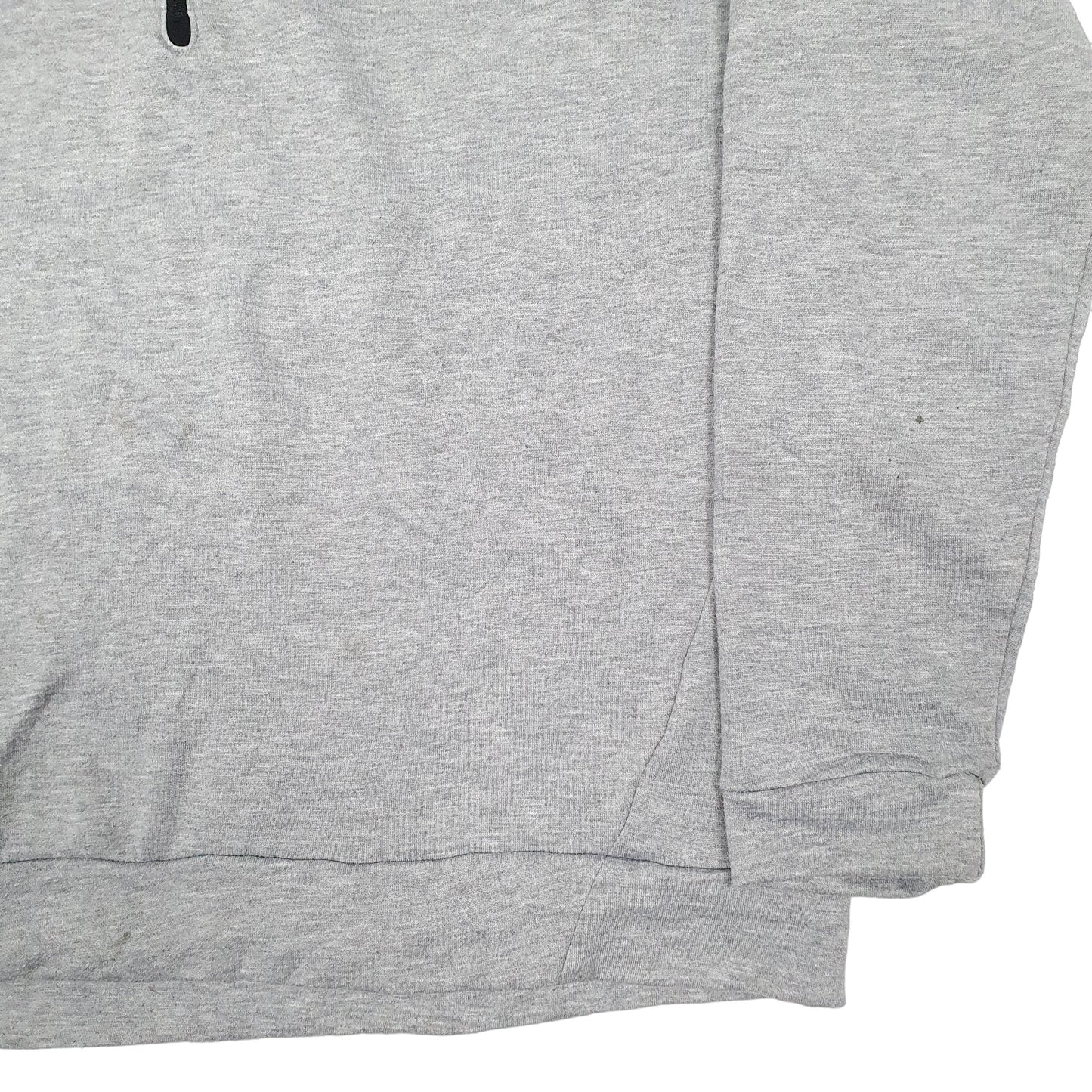 Mens Grey Nike Dri Fit Running Active Quarter Zip Jumper