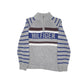 Tommy Hilfiger Knit Spellout Quarter Zip S Grey