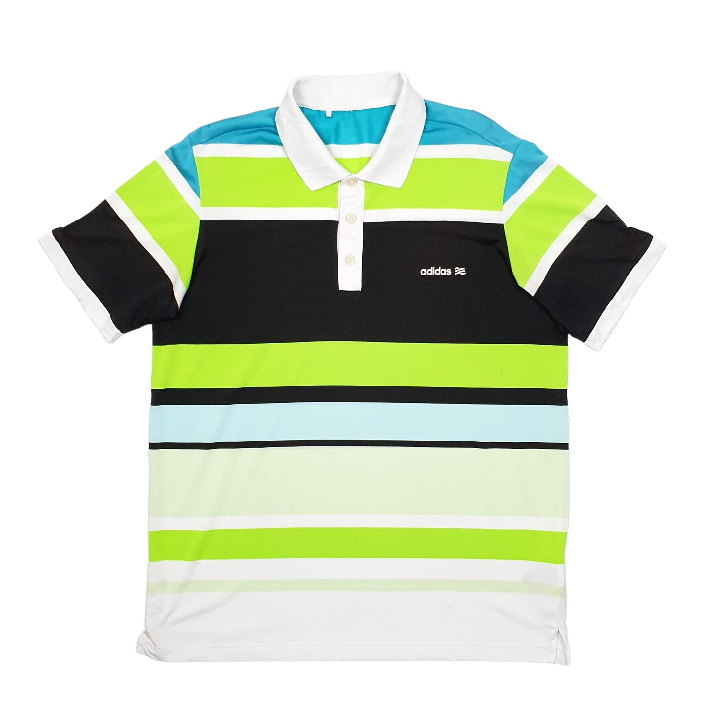 Adidas Short Sleeve Polyester Polo Shirt Green