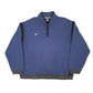 Mens Navy Nike Team Vintage Quarter Zip Jumper