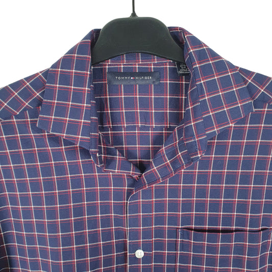 Tommy Hilfiger Long Sleeve Regular Fit Check Shirt Navy