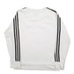 Mens White Adidas  Crewneck Jumper