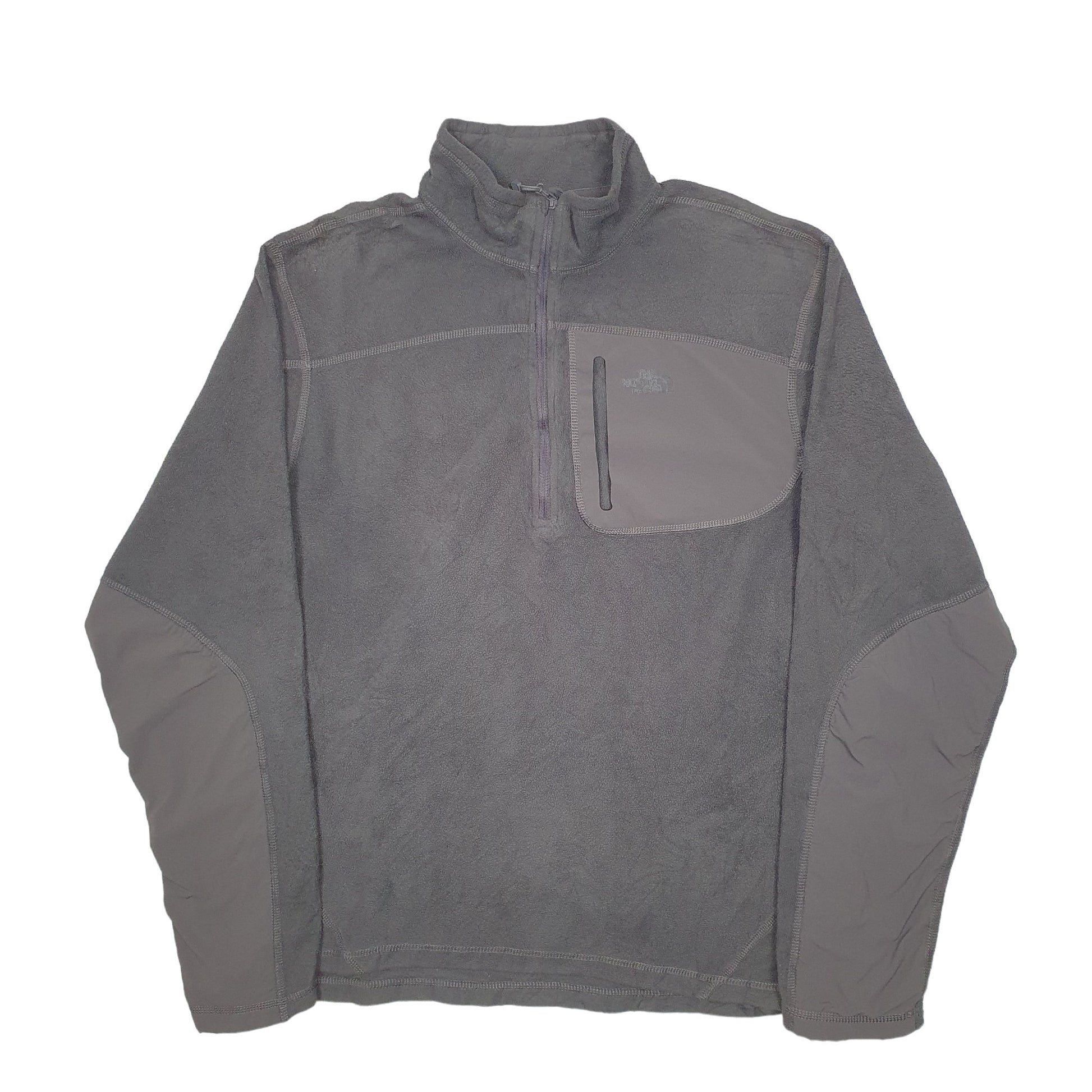Mens Grey The North Face  Quarter Zip Jumper