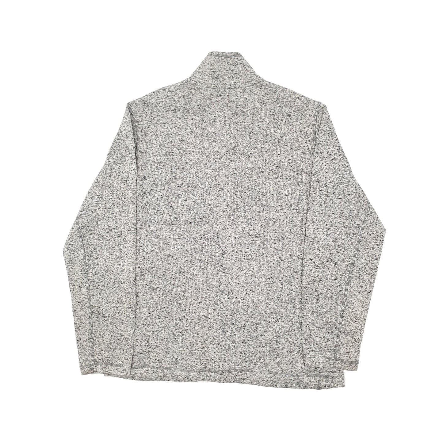 Eddie Bauer Popper Quarter Zip Fleece L Grey