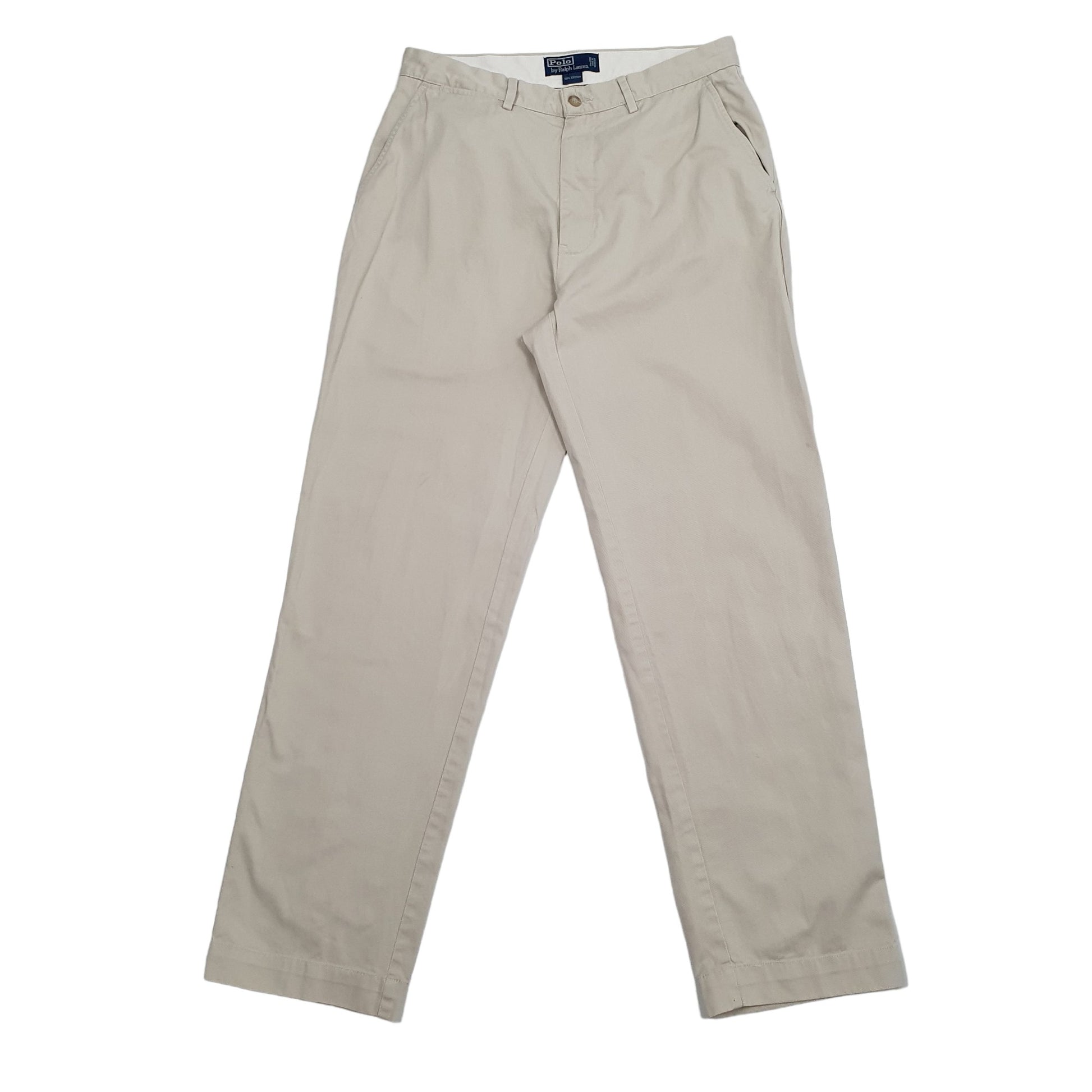 Mens Polo Ralph Lauren Beige Chino Trousers W32 L32 Beige