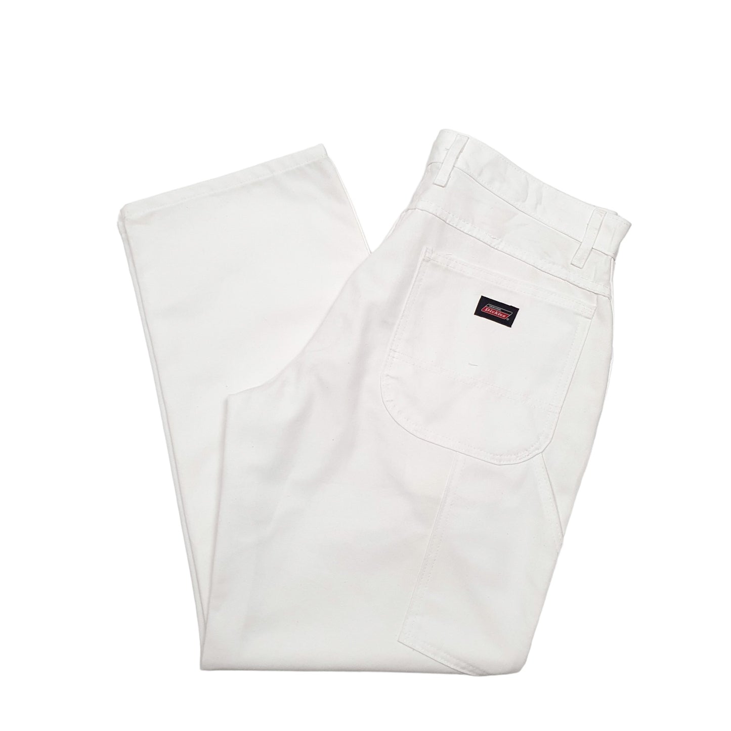 Mens White Dickies  Carpenter Trousers