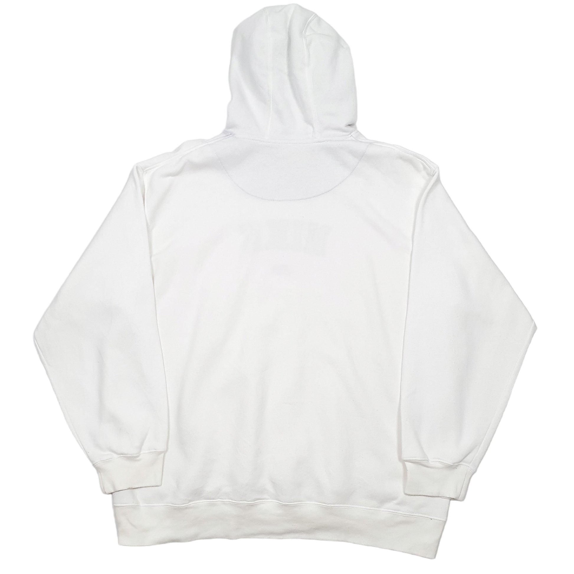 Mens White Nike Vintage Spellout Hoodie Jumper