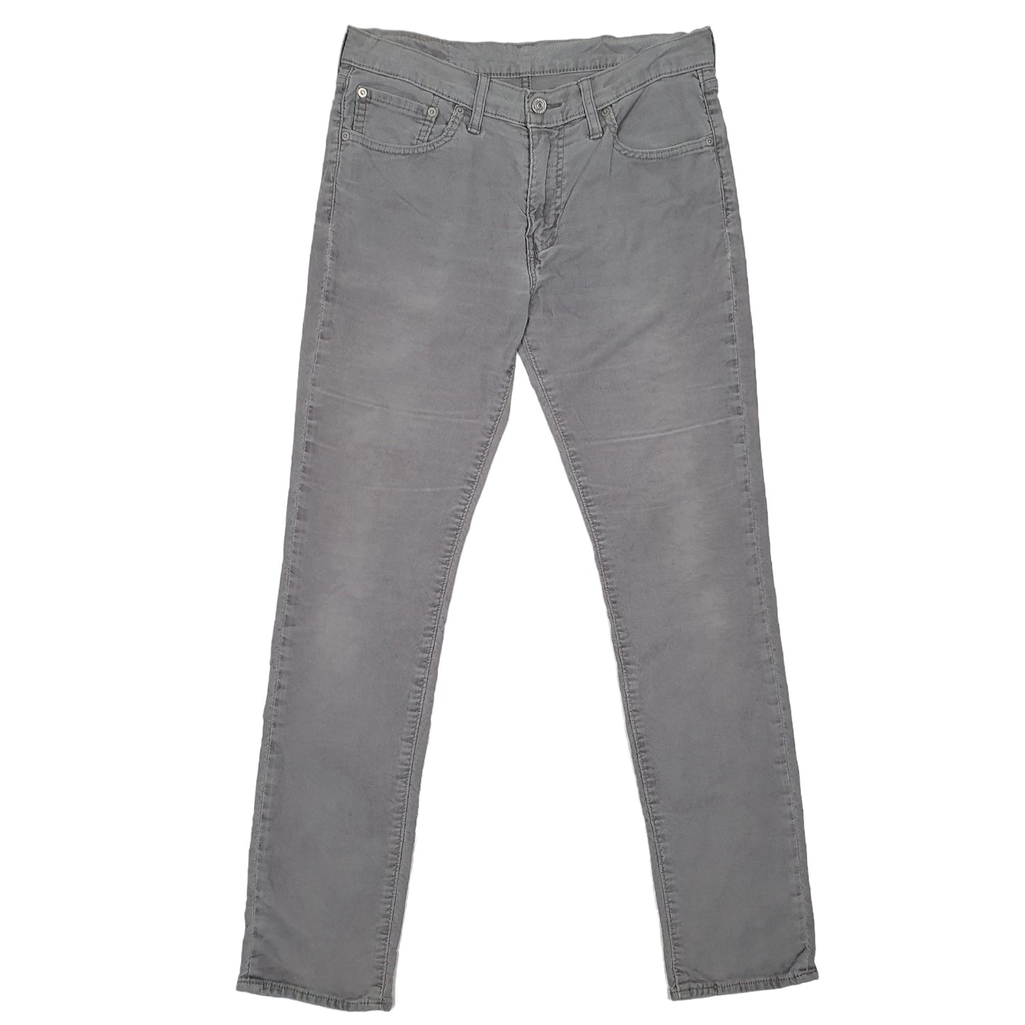 Mens Grey Levis 511 Corduroy Trousers