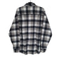 Weatherproof Flannel Shacket Long Sleeve Regular Fit Check Shirt Grey
