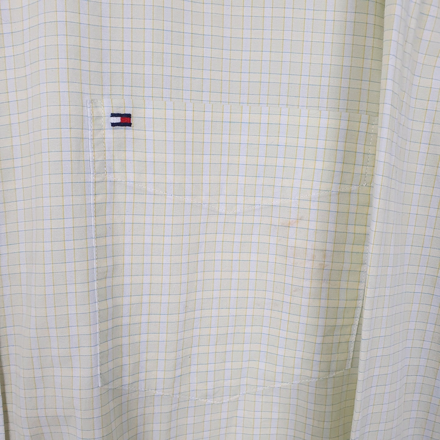 Tommy Hilfiger Long Sleeve Regular Fit Check Shirt Yellow