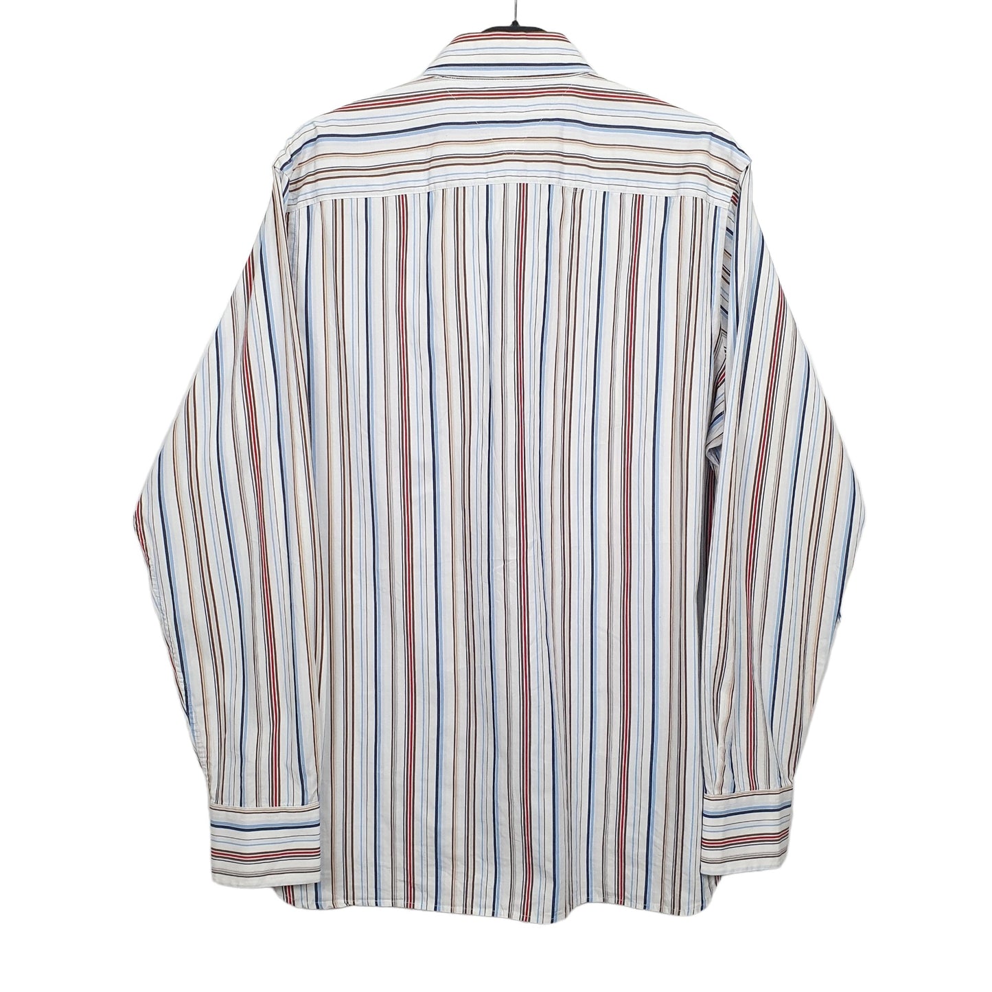 Tommy Hilfiger Long Sleeve Regular Fit Pinstripe Shirt Blue