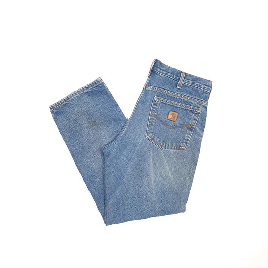 Carhartt Casual Regular Fit Lined Jeans W33 L29 Blue
