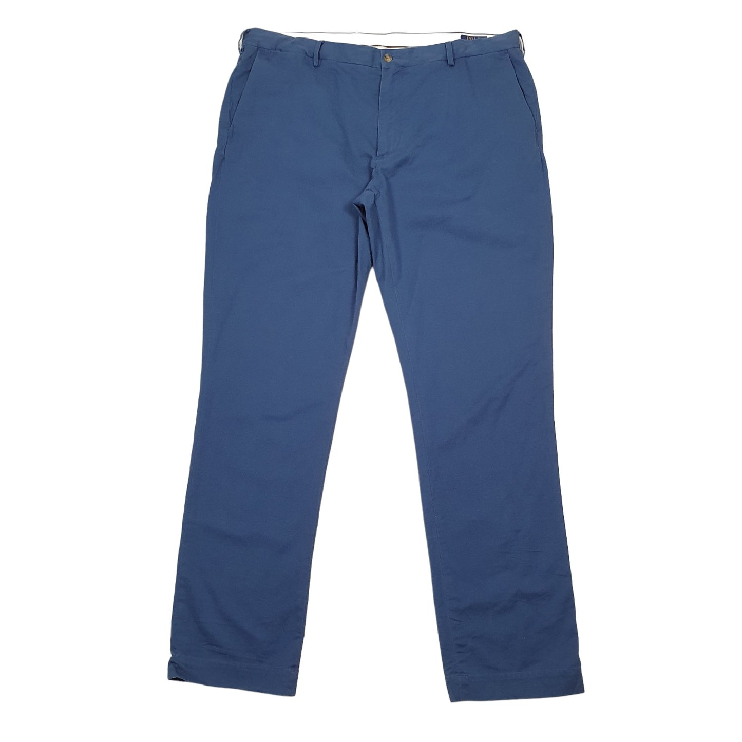 Mens Polo Ralph Lauren Blue Chino Trousers W42 L36 Blue