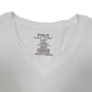 Mens White Ralph Lauren Slim Fit V Neck Polo Short Sleeve T Shirt
