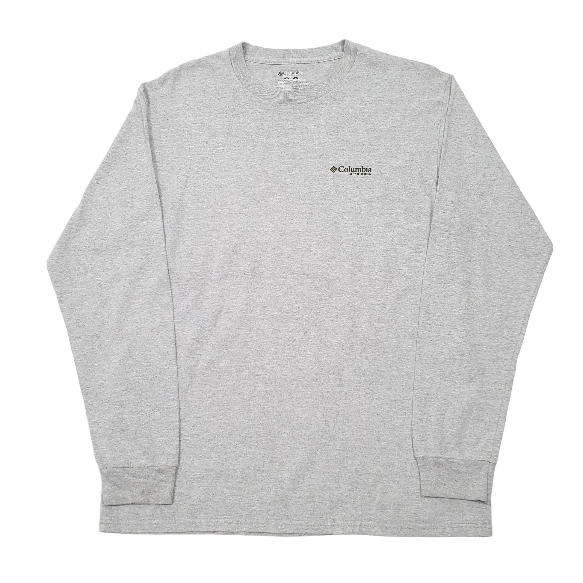 Mens Grey Columbia Sportswear Performance Hunting Gear PHG Long Sleeve T Shirt