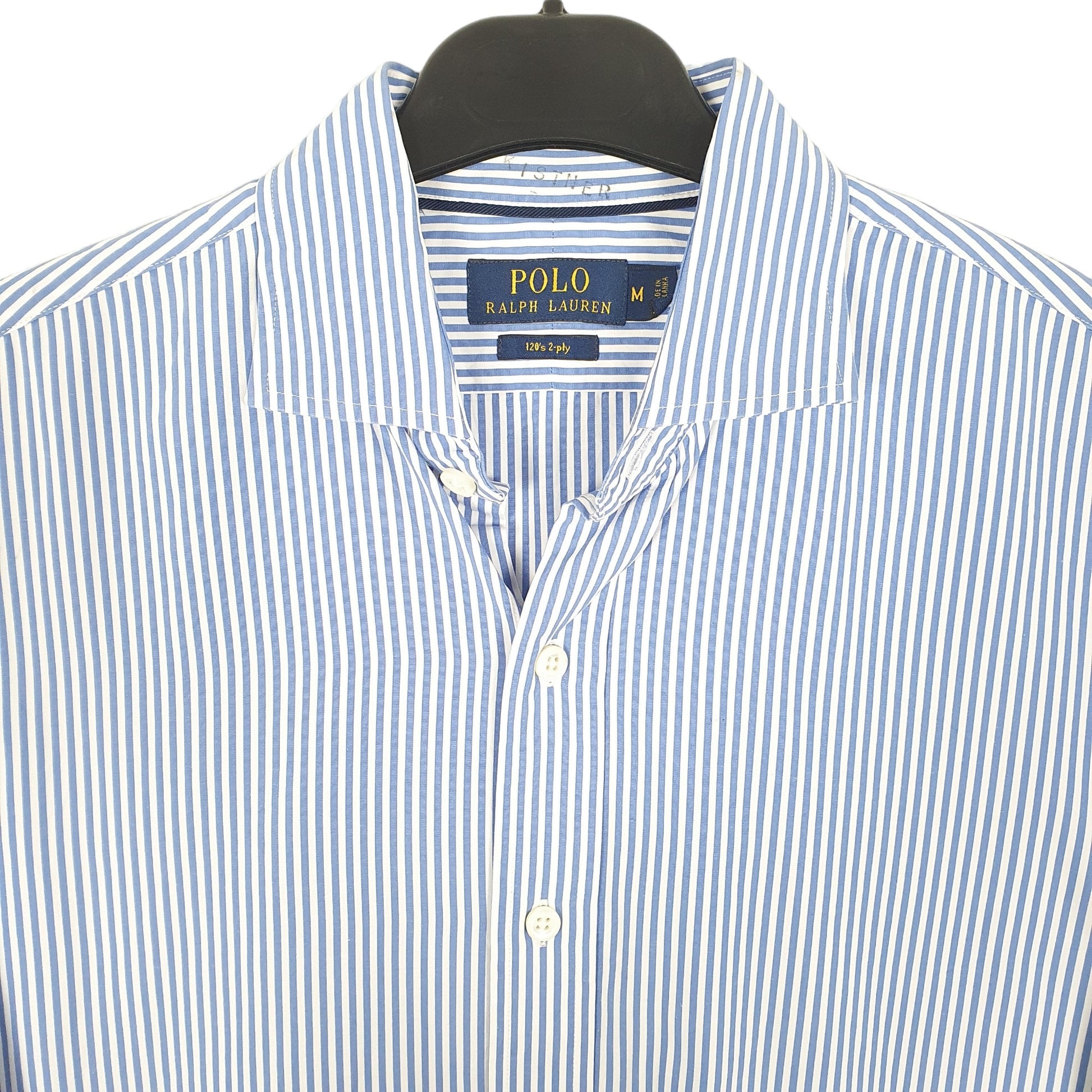 Ralph Lauren 2 Ply Long Sleeve Regular Fit Striped Shirt Blue
