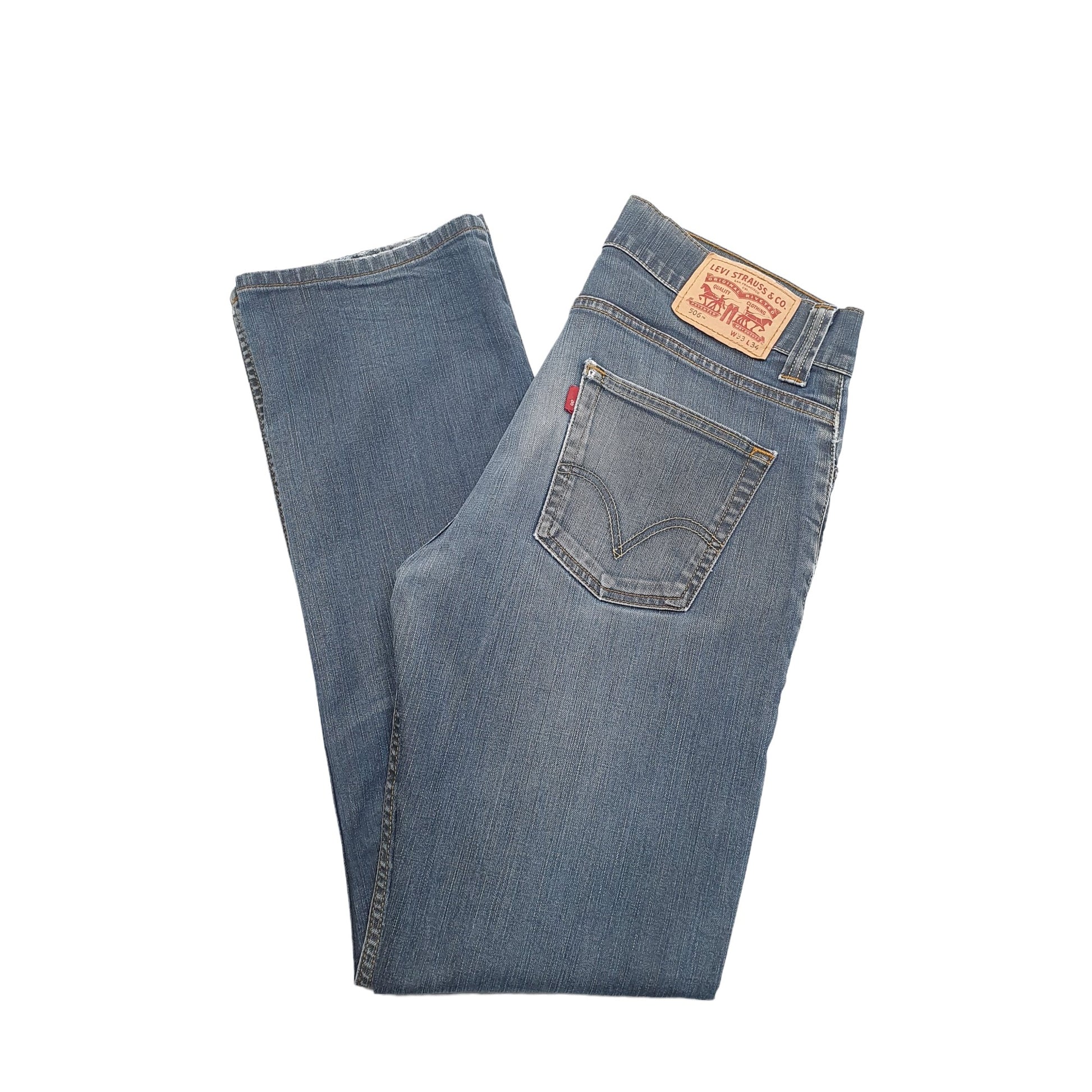 Levis 506 Regular Fit Jeans W33 L34 Blue