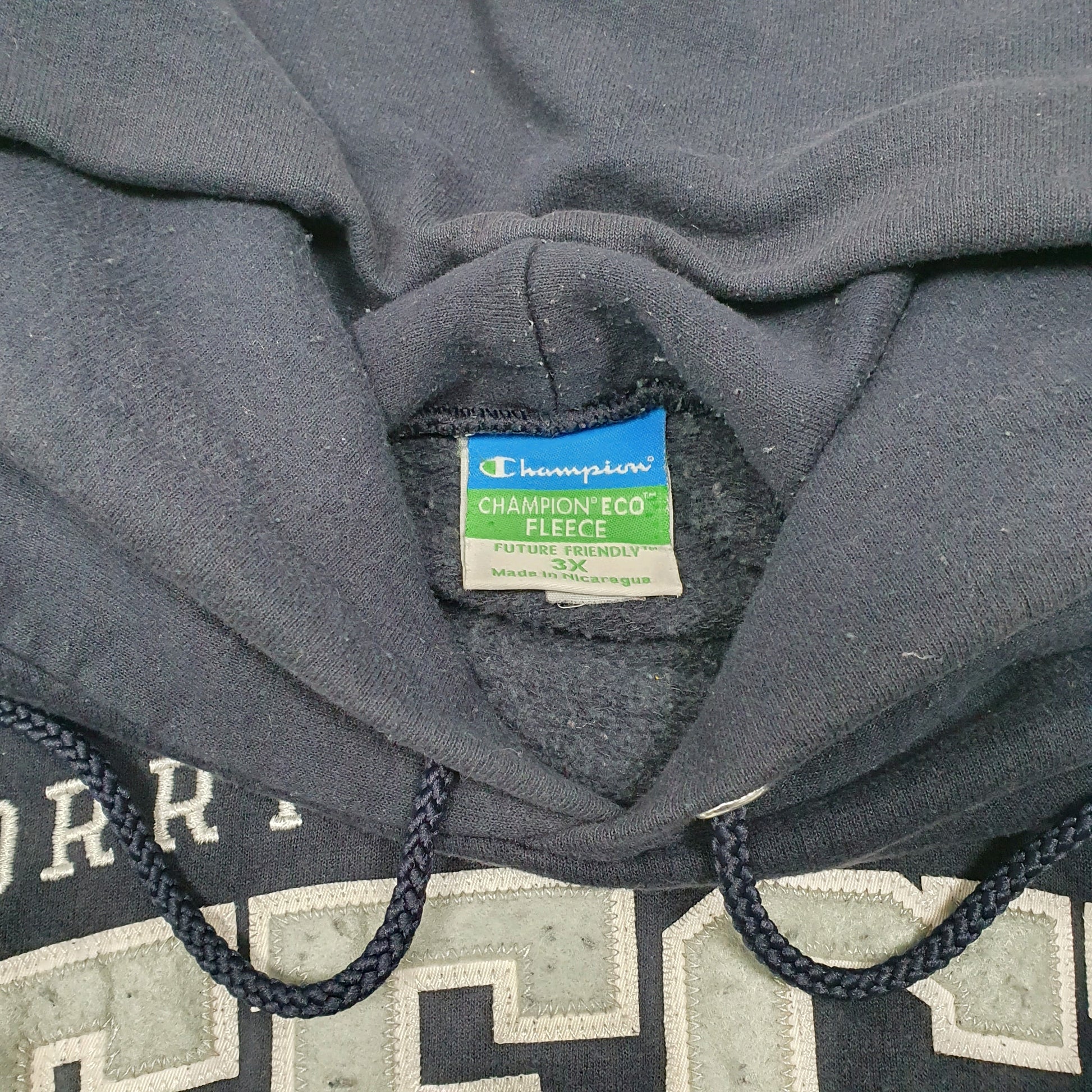 Mens Navy Champion Horry Georgetown Tech College Hoodie Jumper