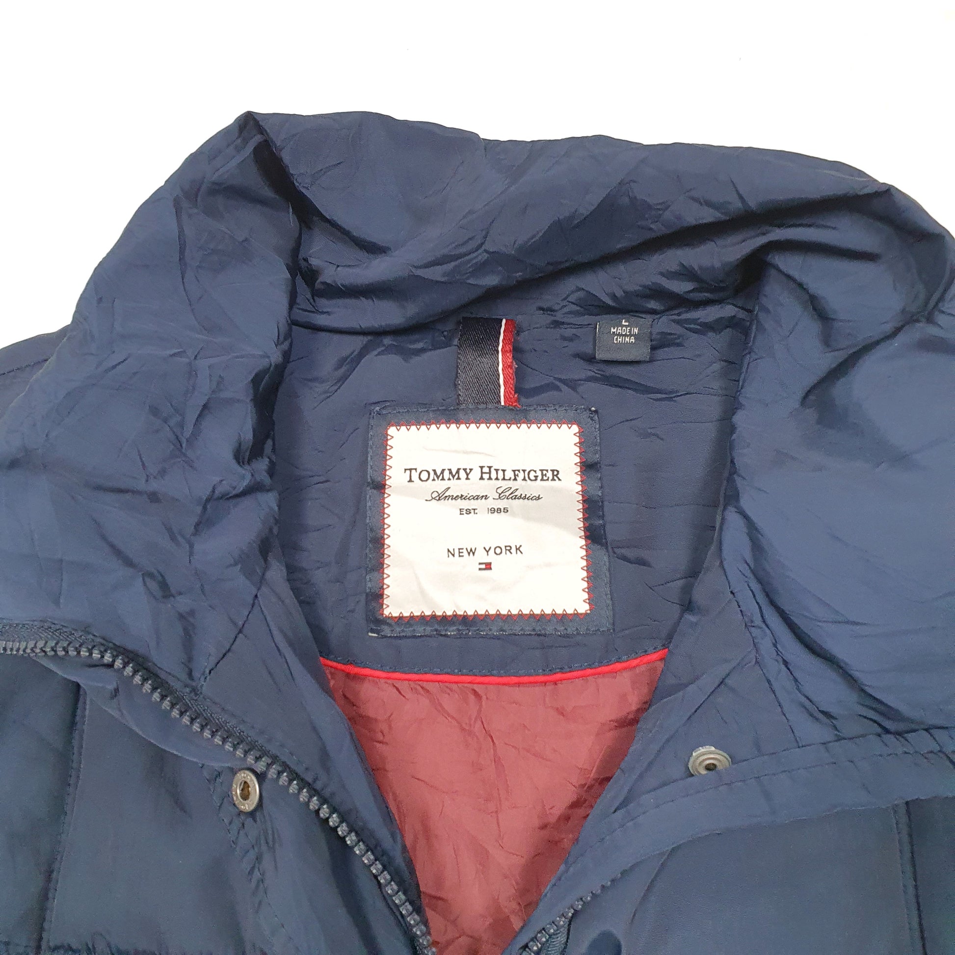 Womens Navy Tommy Hilfiger Nylon Winter  Coat