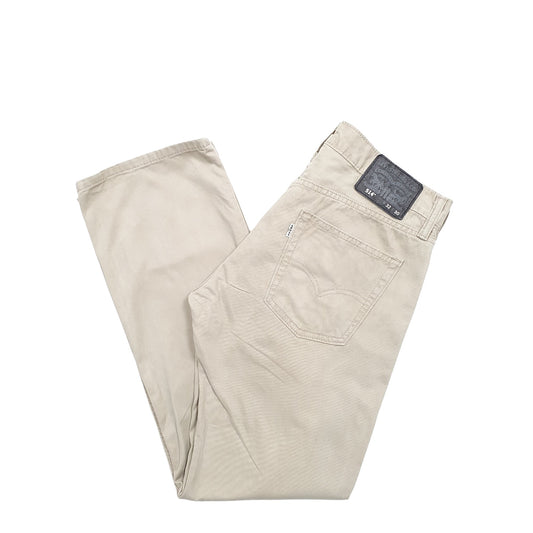 Levis 514 Straight Fit Jeans W32 L29 Beige