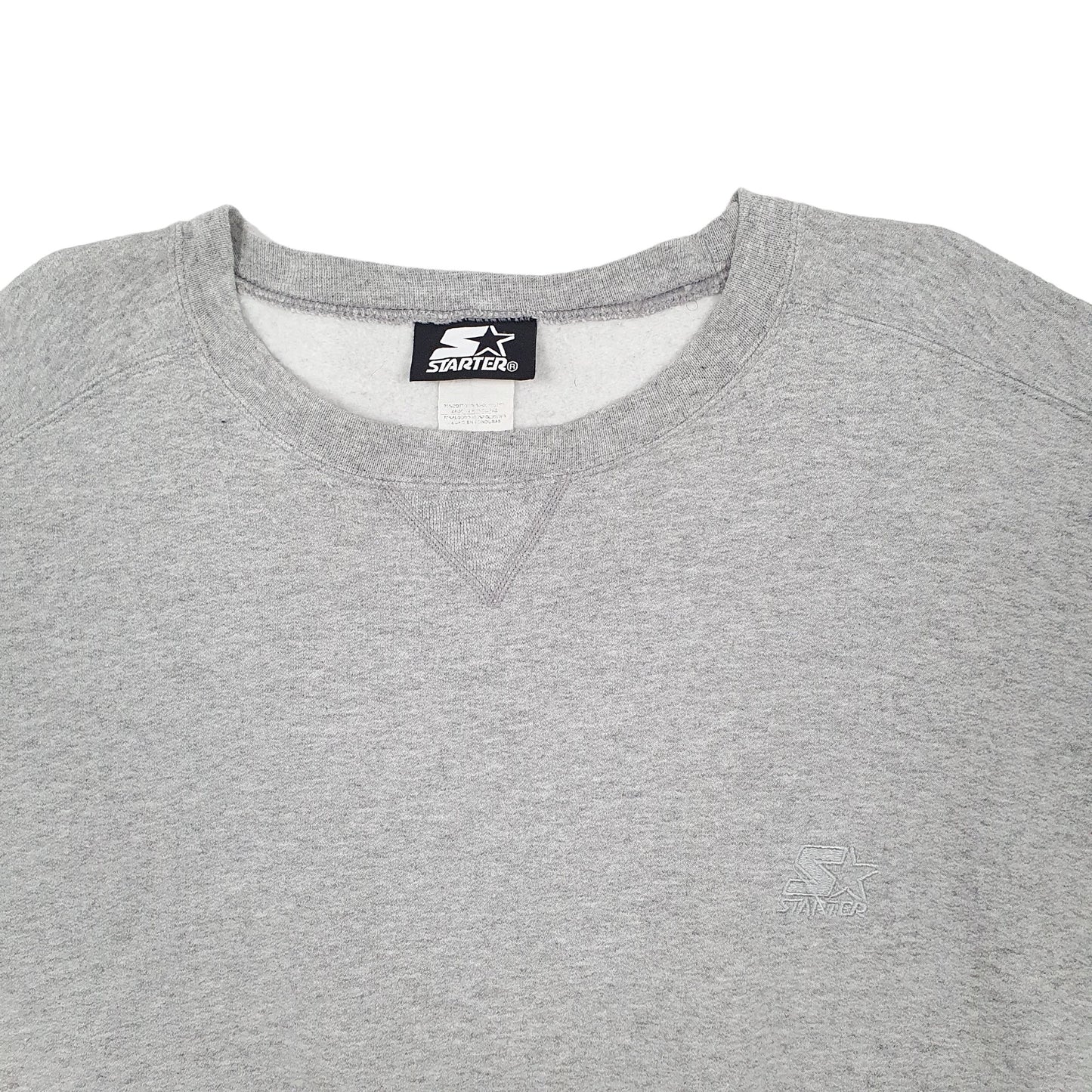 Mens Grey Starter  Crewneck Jumper