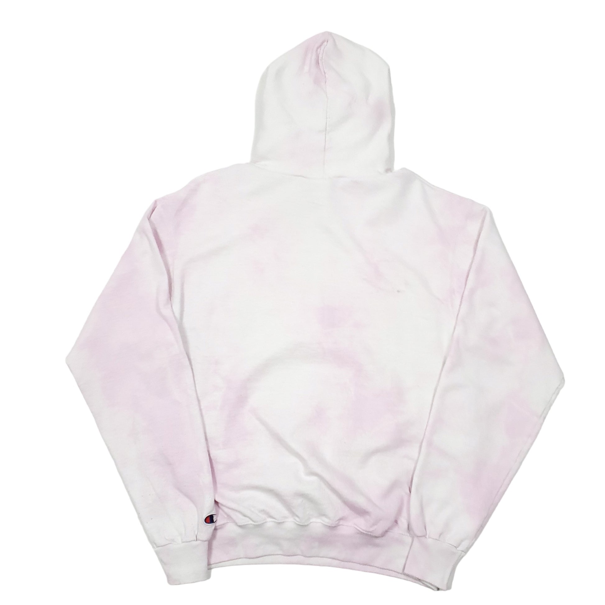 Mens Pink Champion Tie Dye Soda Hoodie Jumper
