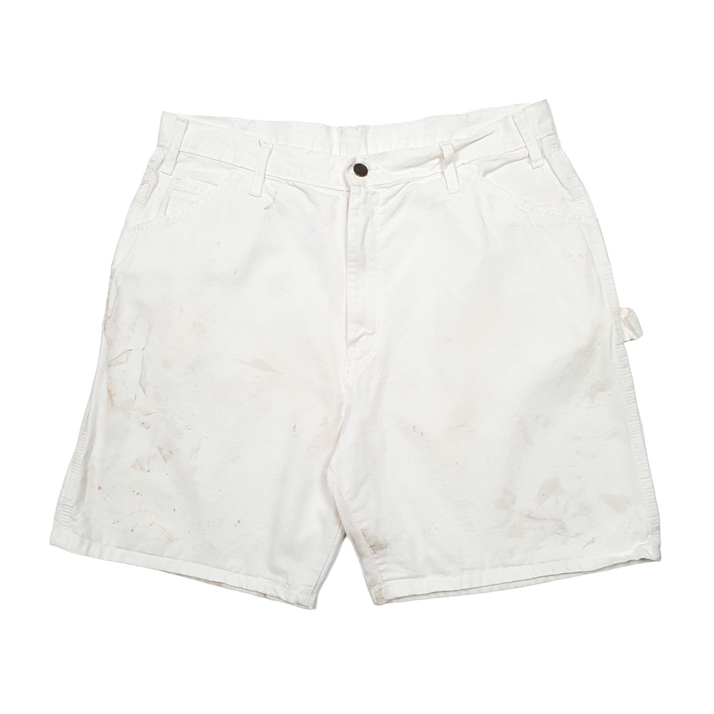Mens White Dickies  Carpenter Shorts