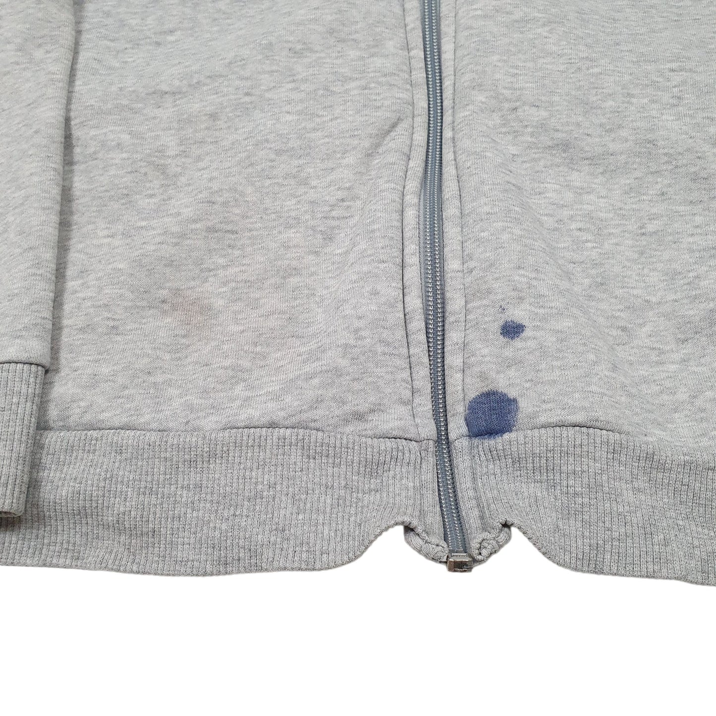 Mens Grey Puma Sweatshirt Full Zip Jumper