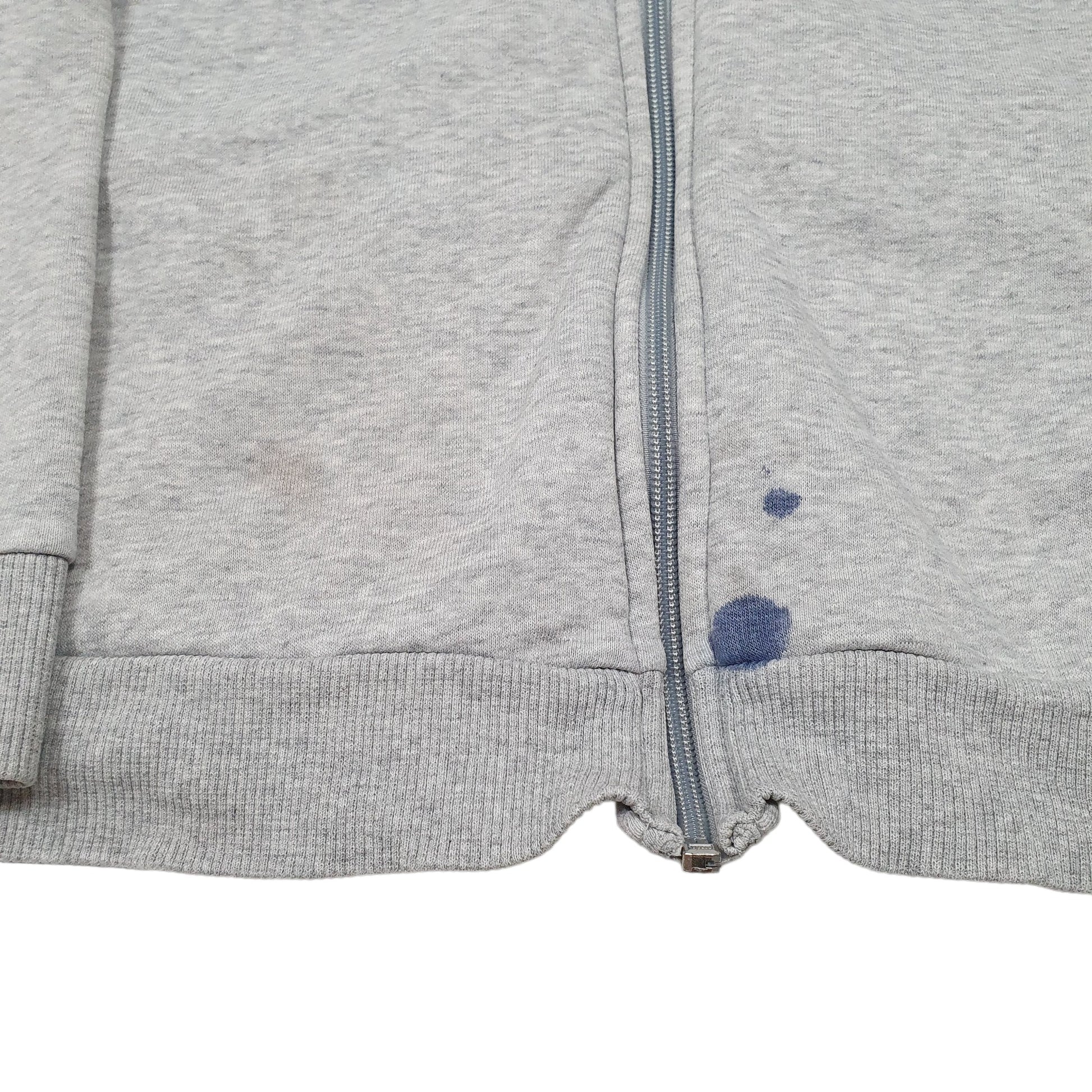 Mens Grey Puma Sweatshirt Full Zip Jumper