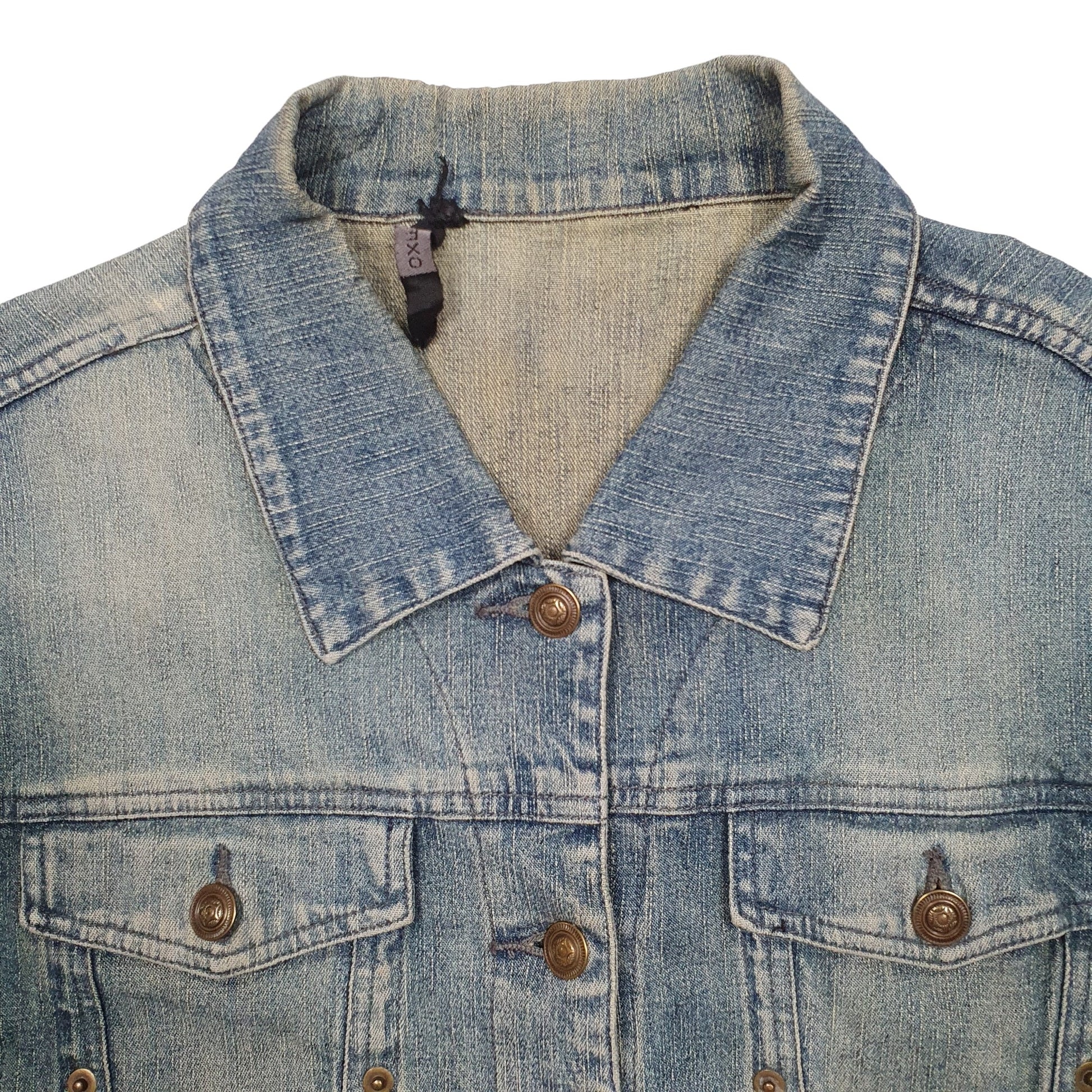 Womens Blue OEXO Trucker Denim Jacket Coat