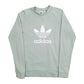 Mens Green Adidas  Crewneck Jumper