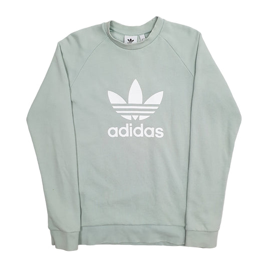 Mens Green Adidas  Crewneck Jumper
