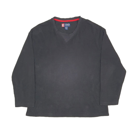 Chaps Crewneck Fleece L Black