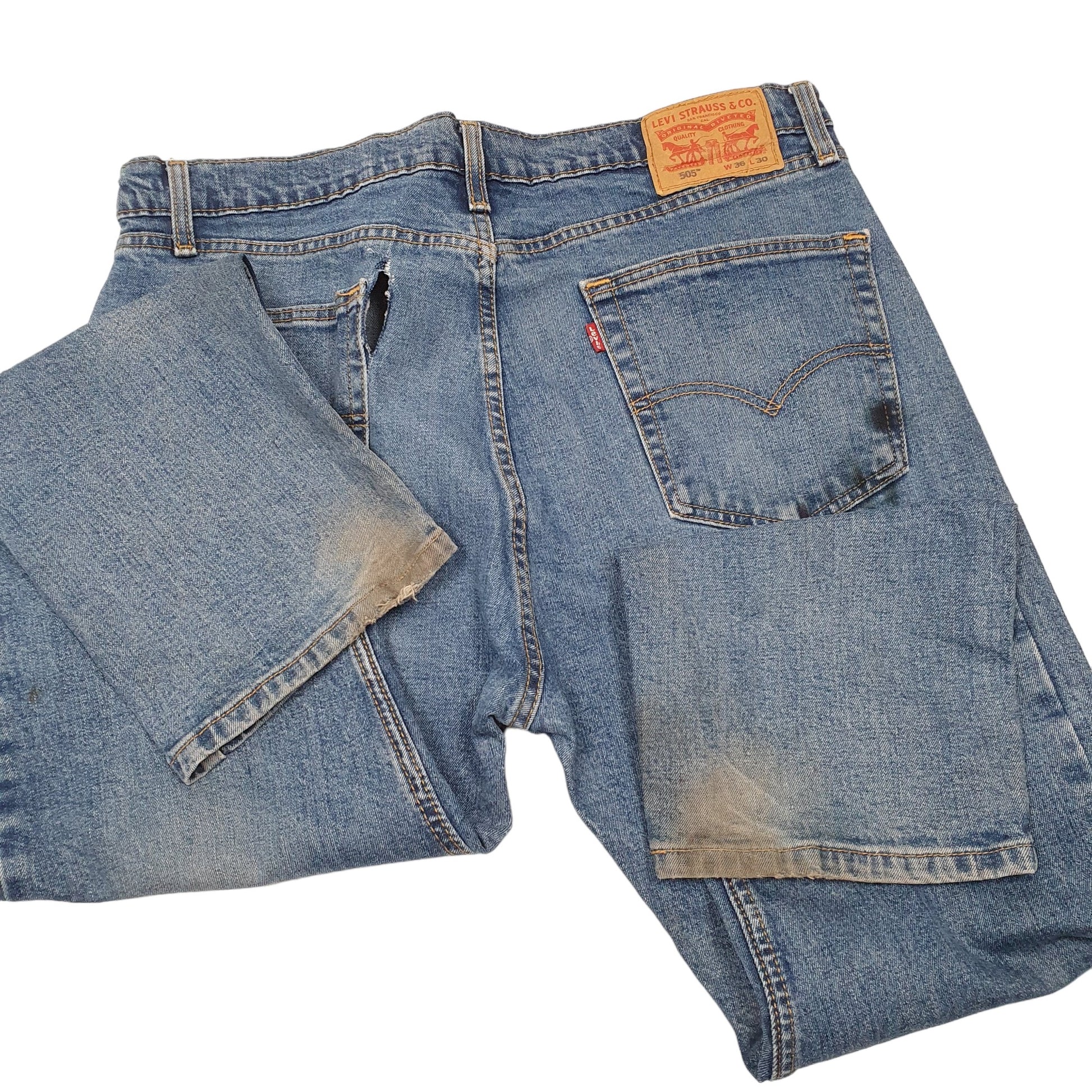 Mens Blue Levis  505 JeansW36 L30