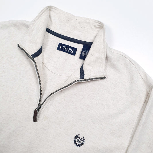 Chaps Quarter Zip L Cream
