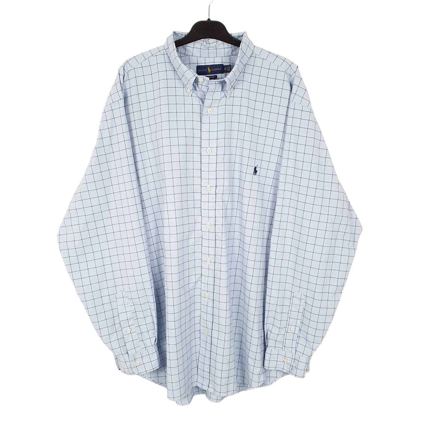 Ralph Lauren Long Sleeve Regular Fit Check Shirt Blue