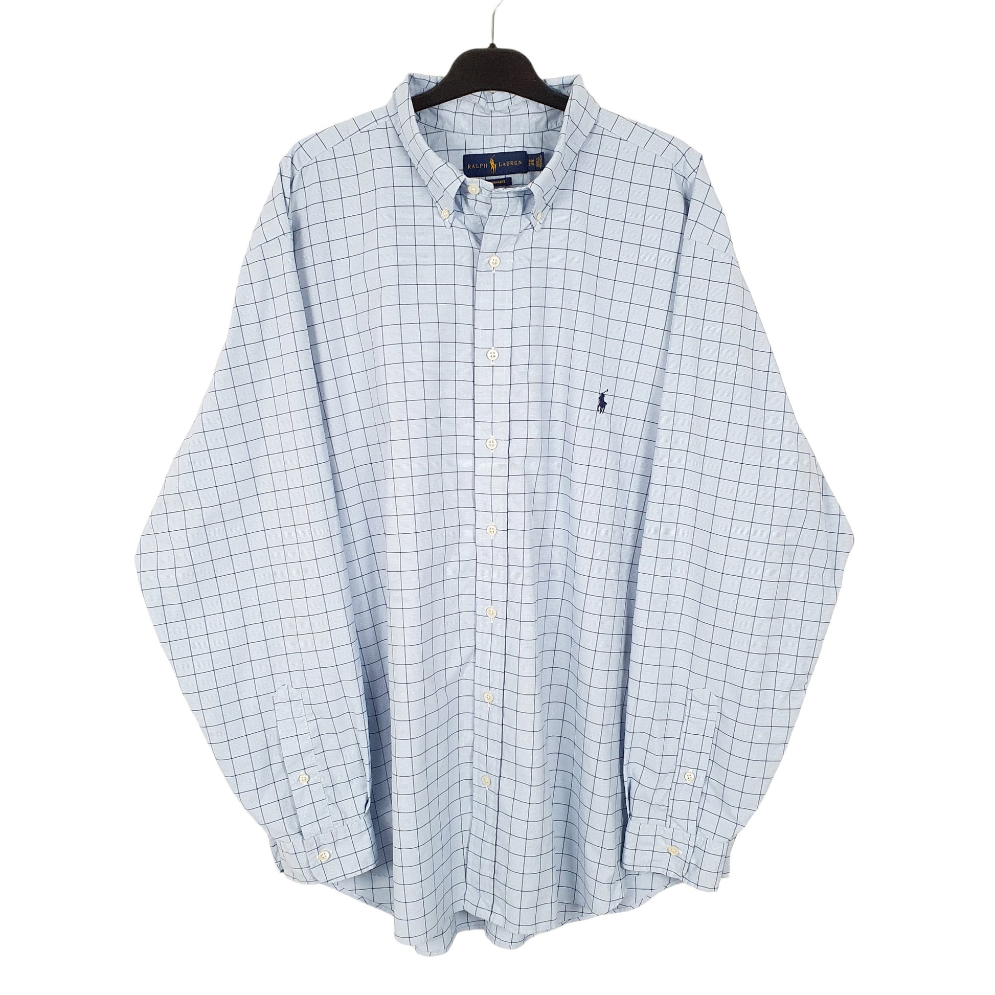 Ralph Lauren Long Sleeve Regular Fit Check Shirt Blue