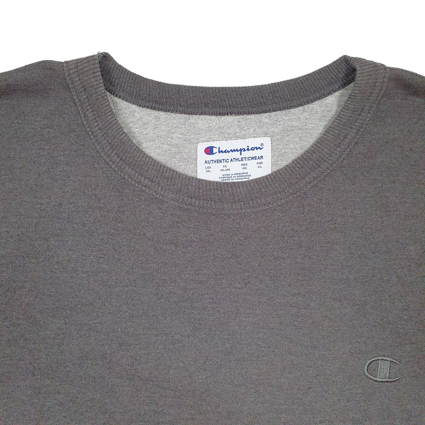 Mens Grey Champion  Crewneck Jumper
