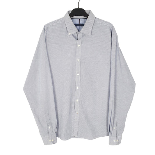 Tommy Hilfiger Long Sleeve Slim Fit Check Shirt Blue