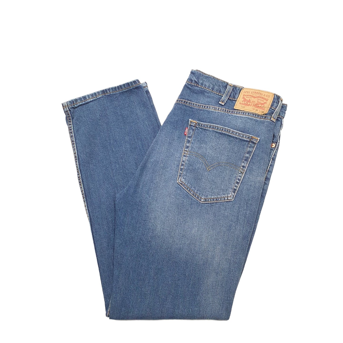 Levis 514 Straight Fit Jeans W38 L32 Blue