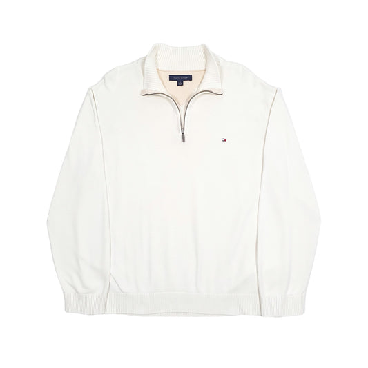 Tommy Hilfiger Quarter Zip XL Cream
