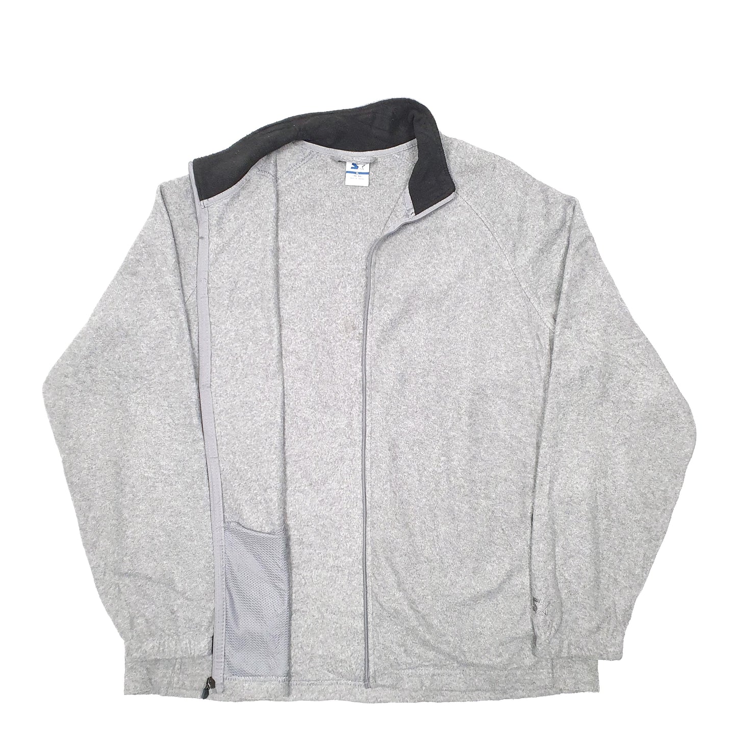 Mens Grey Starter  Full Zip Jumper
