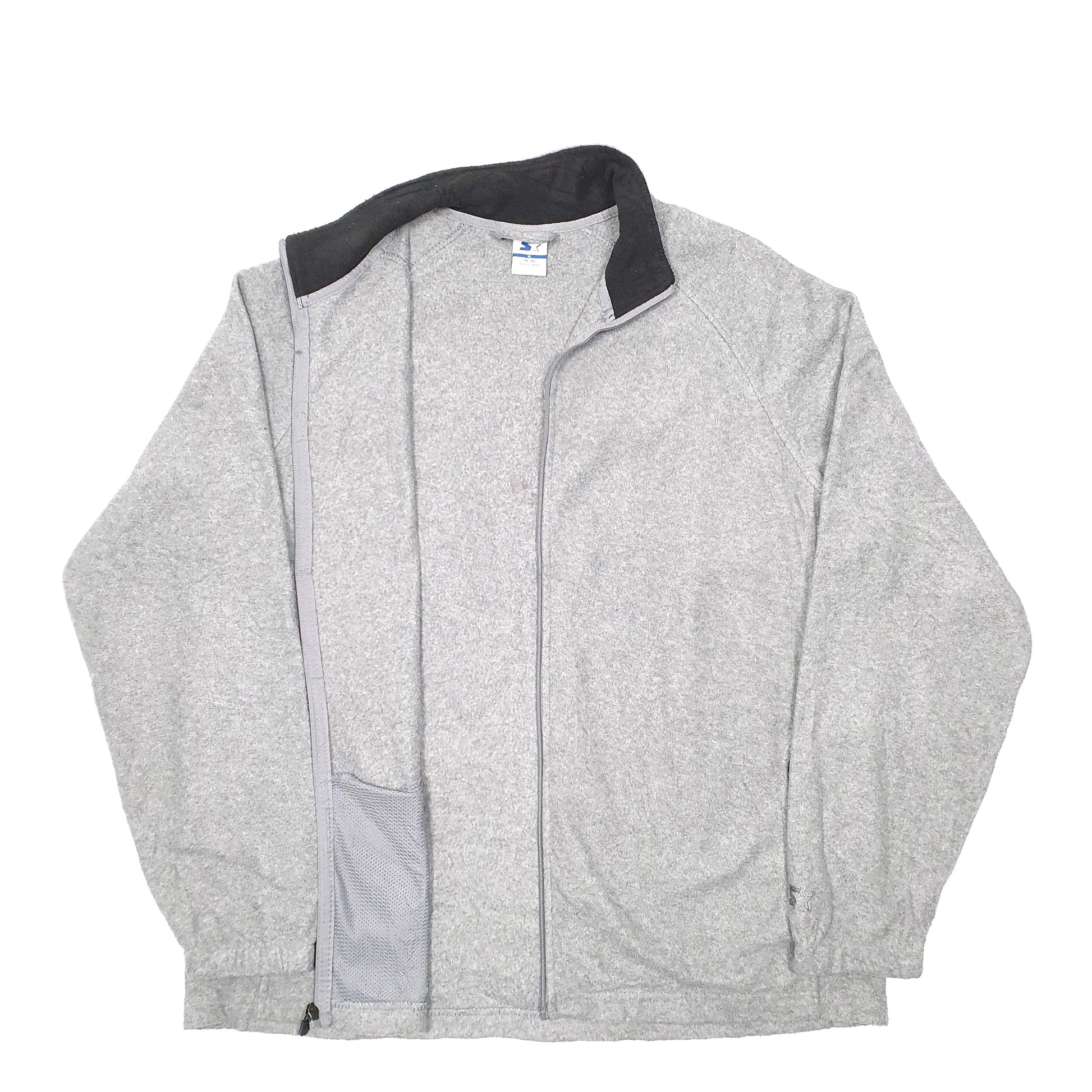 Mens Grey Starter  Full Zip Jumper
