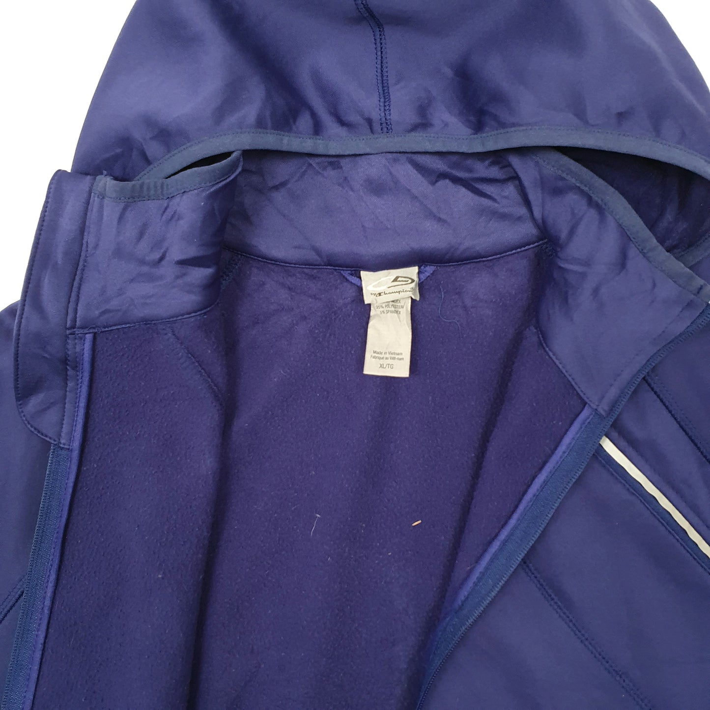 Womens Purple Champion Softshell Hoodie Full Zip Jumper