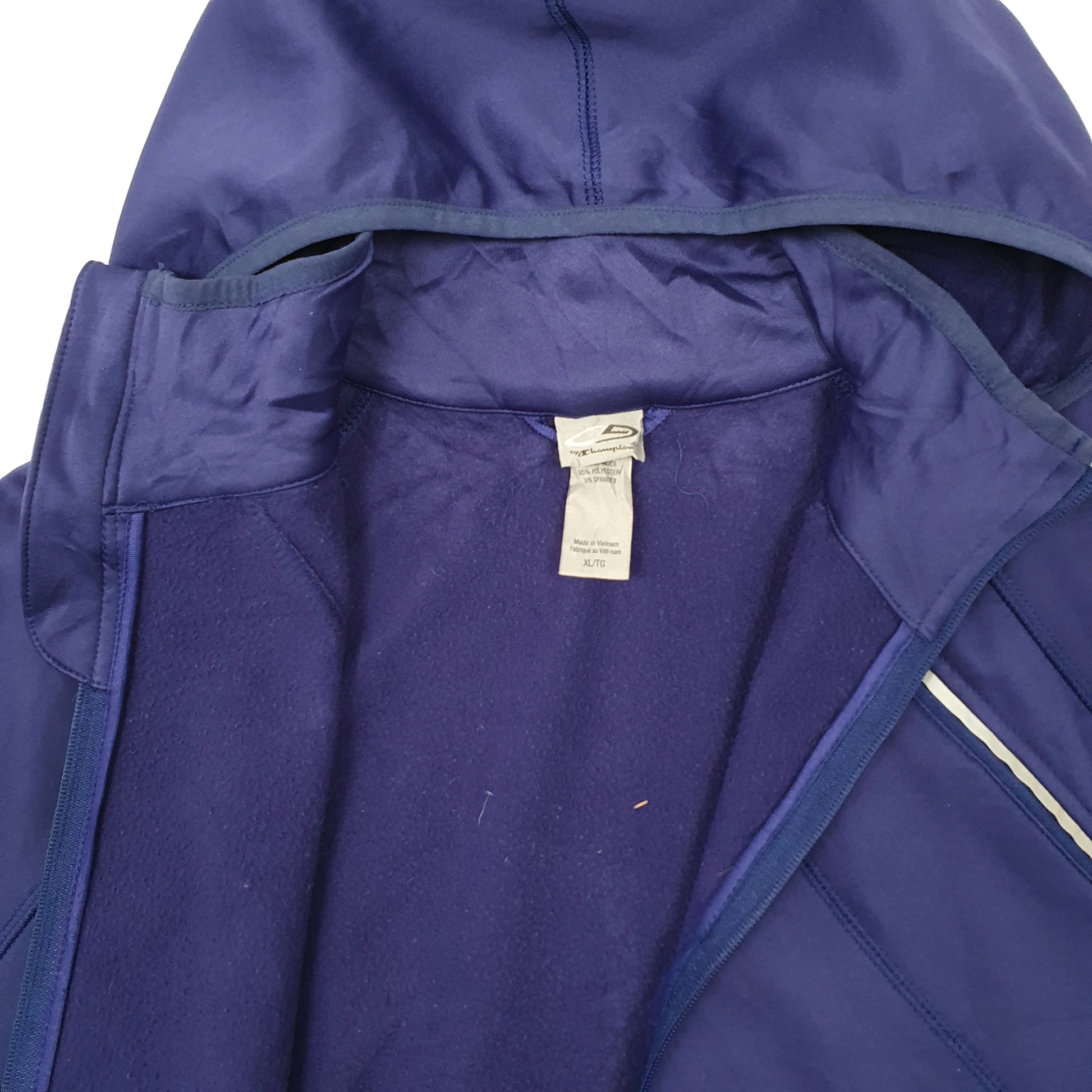 Womens Purple Champion Softshell Hoodie Full Zip Jumper