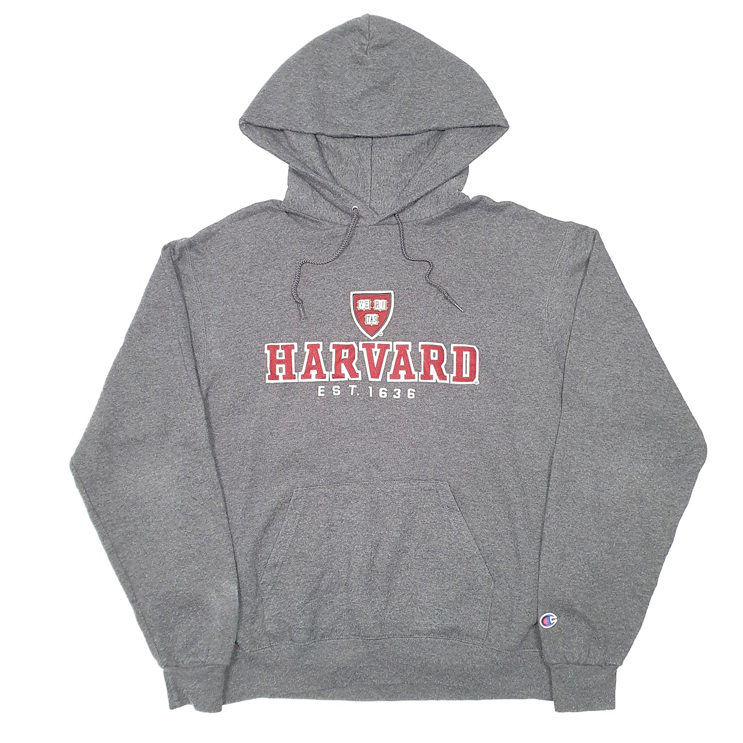 Mens Grey Champion Harvard University Ivy League College USA Hoodie Jumper